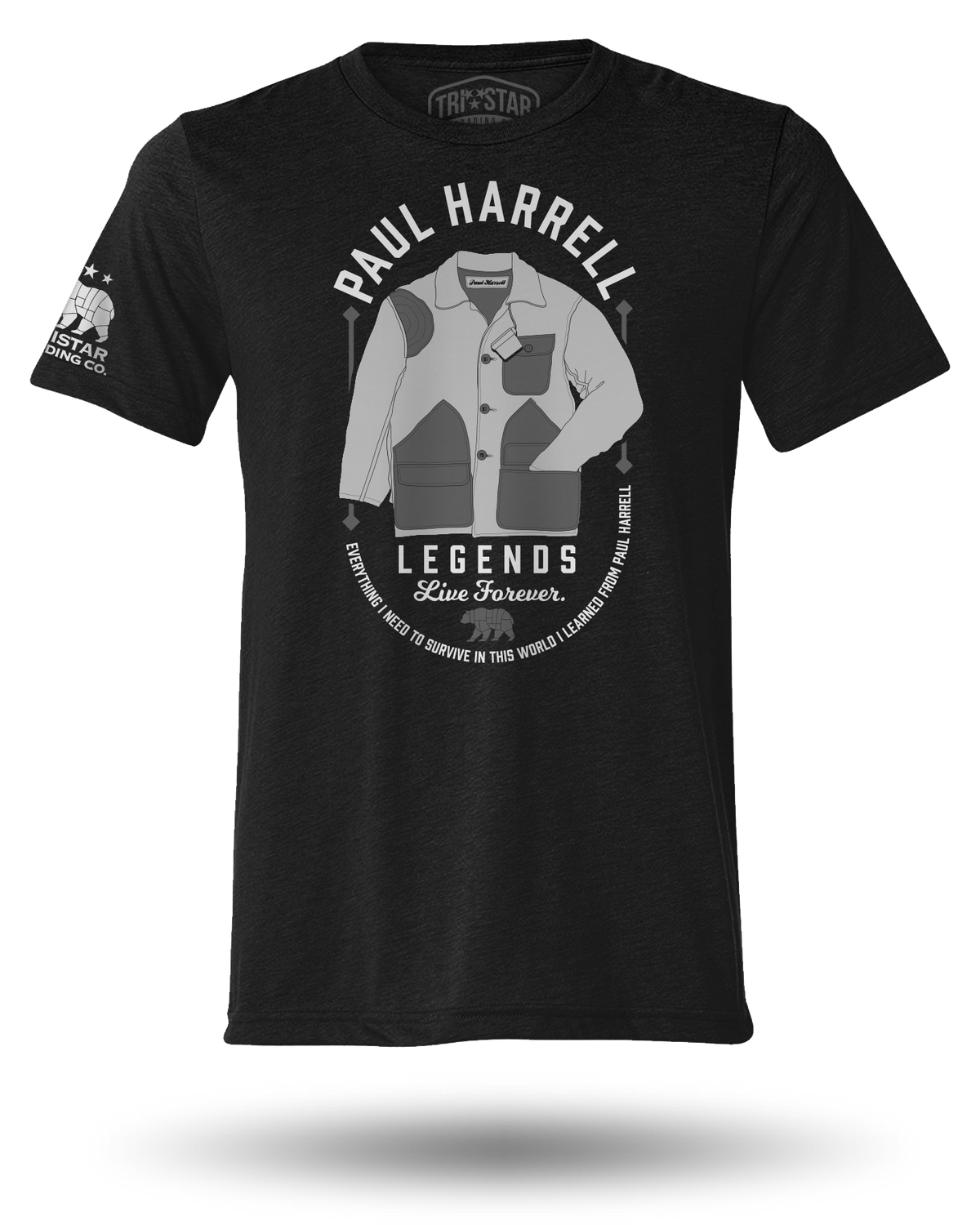 PAUL HARRELL LEGENDS LIVE FOREVER TEE BLACK TriStar Trading Co.