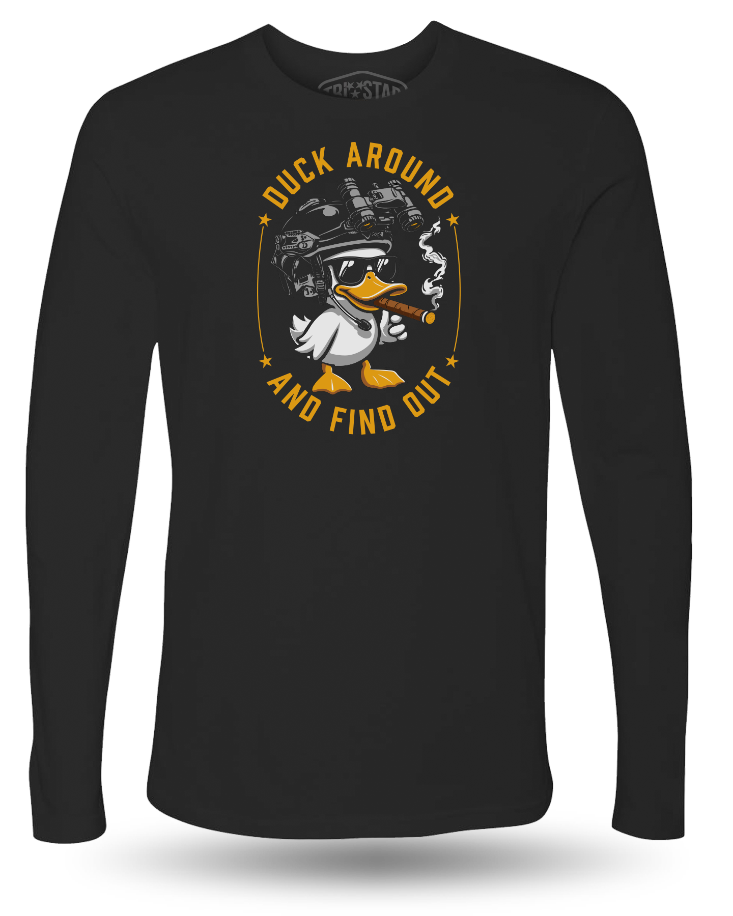 GUNS AND GADGETS DUCK AROUND LONG SLEEVE - BLACK