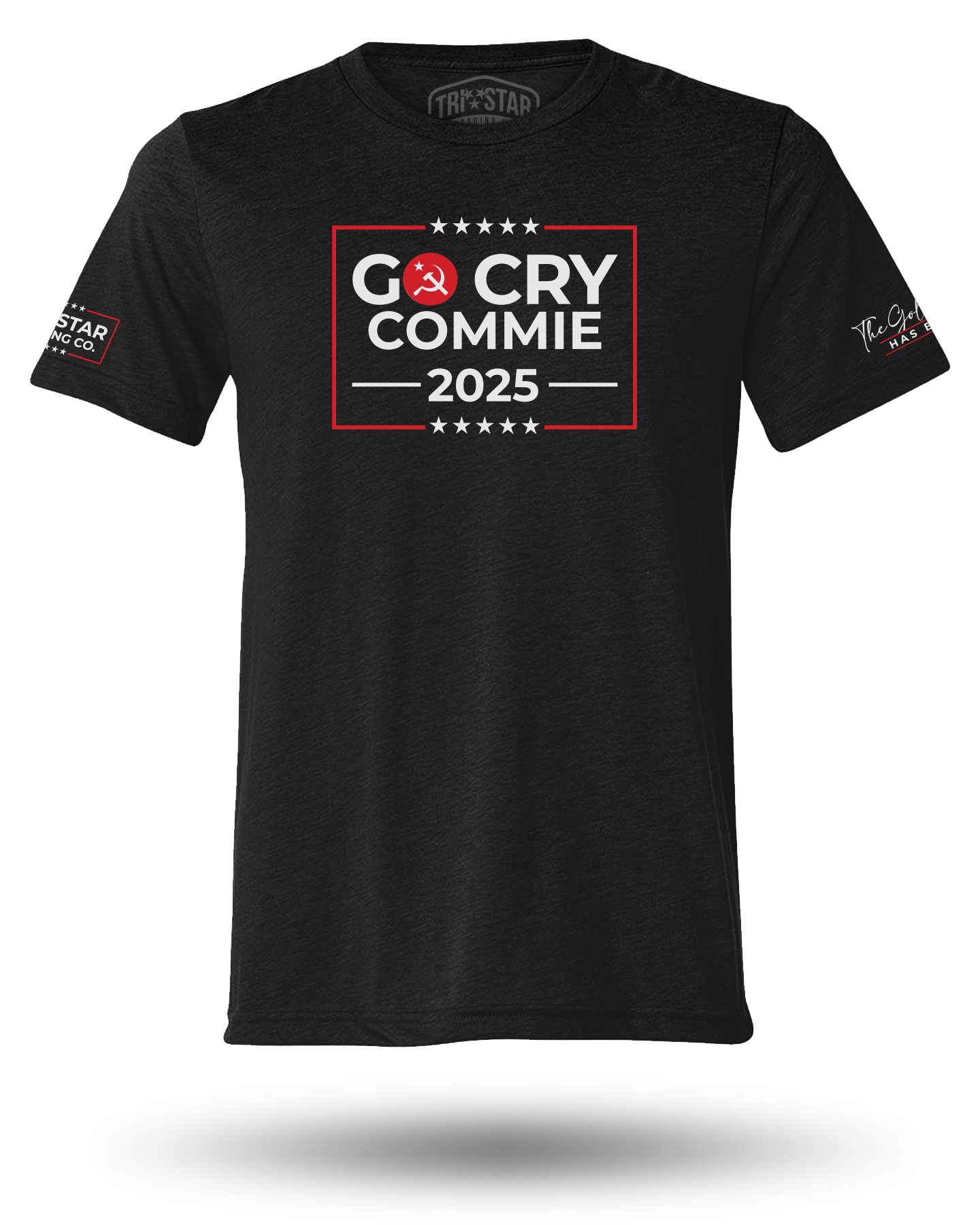 GO CRY COMMIE TEE - BLACK