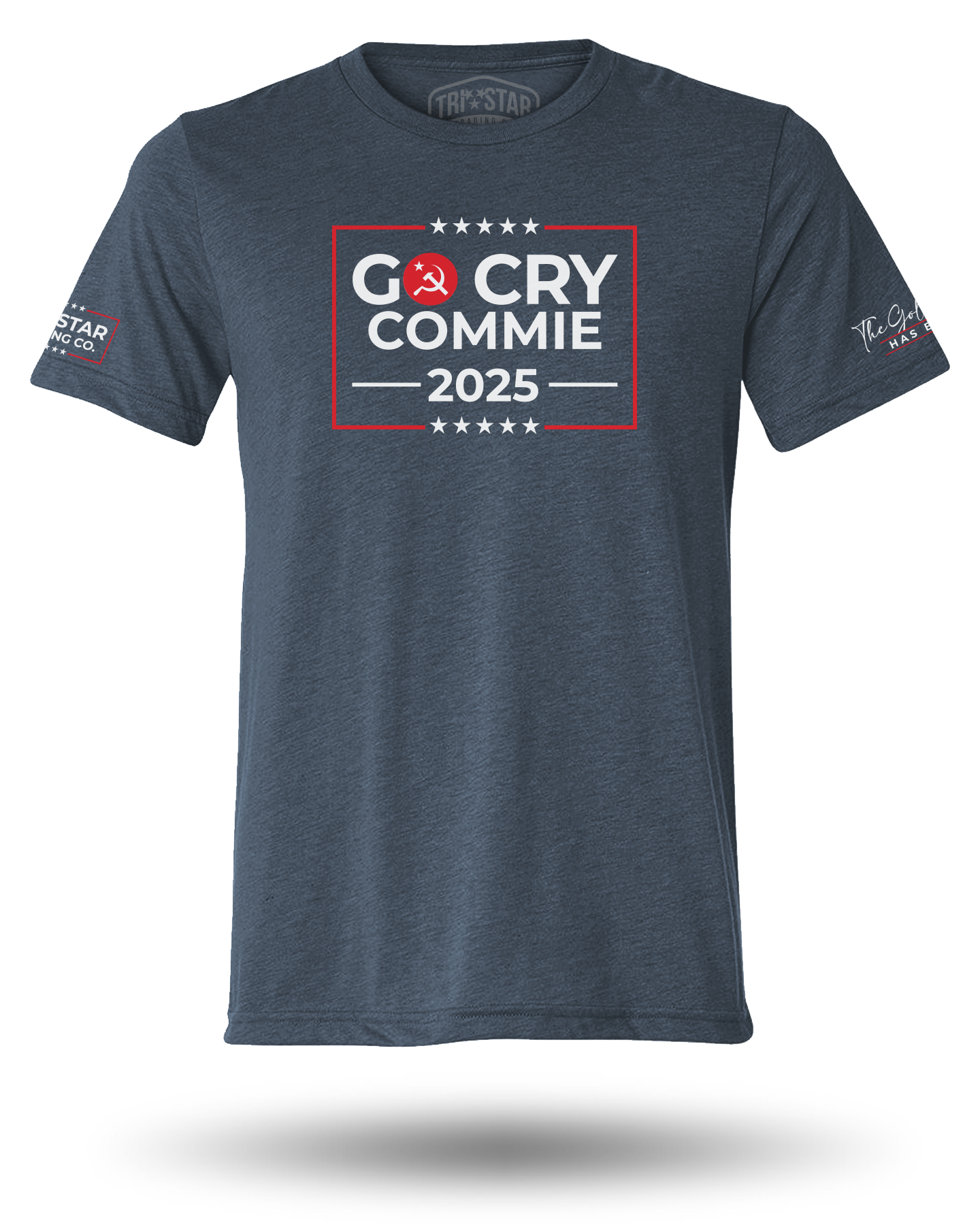 GO CRY COMMIE TEE - MIDNIGHT NAVY