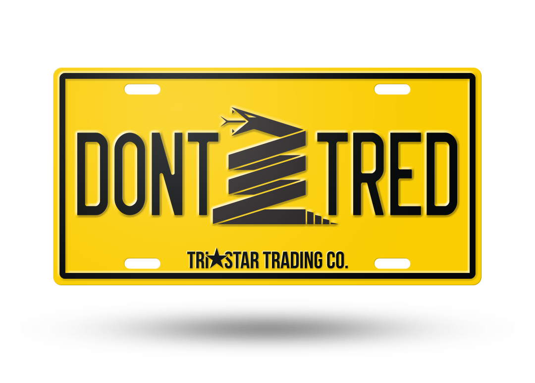 DO. NOT. TREAD. License Plate